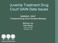 Juvenile Treatment Drug Court GAIN Data Issues PowerPoint PPT Presentation