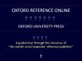 Oxford English Dictionary Online PowerPoint PPT Presentation