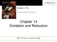 Chapter 14 Oxidation and Reduction PowerPoint PPT Presentation