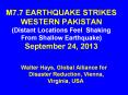 M7.7 EARTHQUAKE STRIKES WESTERN PAKISTAN (Distant Locations Feel Shaking From Shallow Earthquake) September 24, 2013 PowerPoint PPT Presentation