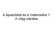 A tapasztalat 
