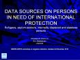 DATA SOURCES ON PERSONS IN NEED OF INTERNATIONAL PROTECTION Refugees, asylum-seekers, internallly displaced and stateless persons PowerPoint PPT Presentation
