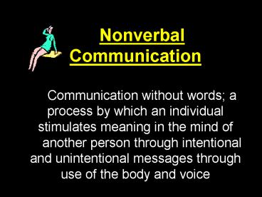 Nonverbal Communication