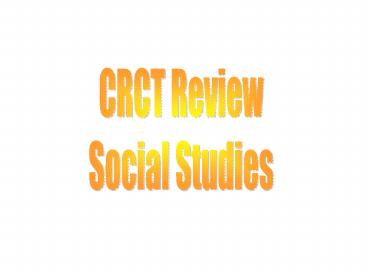 CRCT Review
