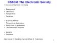 CS5038 The Electronic Society PowerPoint PPT Presentation