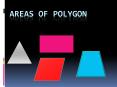 AREAs of Polygon PowerPoint PPT Presentation