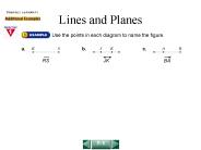Lines and Planes