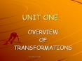 UNIT ONE PowerPoint PPT Presentation