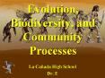 Evolution, Biodiversity, and Community Processes PowerPoint PPT Presentation