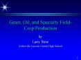 Grain, Oil, and Specialty Field-Crop Production PowerPoint PPT Presentation