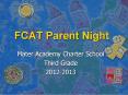 FCAT Parent Night PowerPoint PPT Presentation