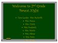 Welcome to 2nd Grade Parent Night PowerPoint PPT Presentation