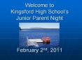 Welcome to Kingsford High School PowerPoint PPT Presentation