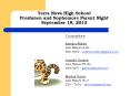Terra Nova High School Freshmen and Sophomore Parent Night September 19, 2013 PowerPoint PPT Presentation