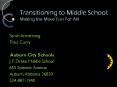 Transitioning to Middle School: Making the Move Fun For All! PowerPoint PPT Presentation