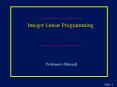 Integer Programming PowerPoint PPT Presentation