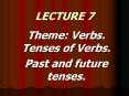 Theme: Verbs. Tenses of Verbs. PowerPoint PPT Presentation