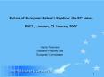 Future of European Patent Litigation: the EC views BIICL, London, 22 January 2007 PowerPoint PPT Presentation