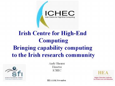 Irish Centre for High-End