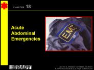 Acute Abdominal Emergencies