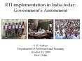 RTI implementation in India today: Government PowerPoint PPT Presentation