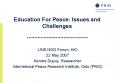 Education For Peace: Issues and Challenges PowerPoint PPT Presentation