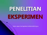 PENELITIAN EKSPERIMEN