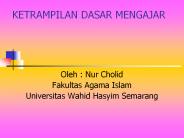 KETRAMPILAN DASAR MENGAJAR
