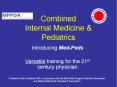 Combined Internal Medicine PowerPoint PPT Presentation