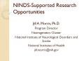NINDS-Supported Research Opportunities PowerPoint PPT Presentation