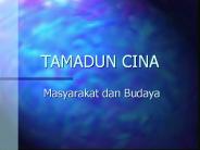 TAMADUN CINA