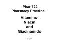 Phar 722 Pharmacy Practice III PowerPoint PPT Presentation