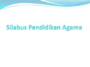 Silabus Pendidikan Agama