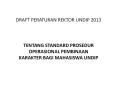 DRAFT PERATURAN REKTOR UNDIP 2013 PowerPoint PPT Presentation