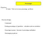 Percentages