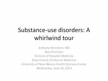 The preoperative consult:  An introduction