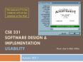 CSE 331 Software Design PowerPoint PPT Presentation