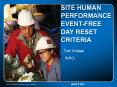 SITE HUMAN PERFORMANCE EVENT-FREE DAY RESET CRITERIA PowerPoint PPT Presentation