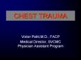 CHEST TRAUMA PowerPoint PPT Presentation