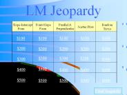 LM Jeopardy