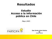 Resultados  Estudio Acceso a la informaci
