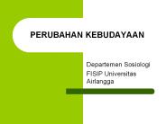 PERUBAHAN KEBUDAYAAN