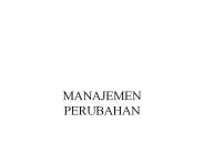 MANAJEMEN PERUBAHAN