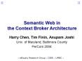 Semantic Web in the Context Broker Architecture PowerPoint PPT Presentation
