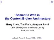 Semantic Web in the Context Broker Architecture