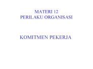MATERI 12 PERILAKU ORGANISASI