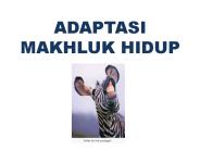 ADAPTASI MAKHLUK HIDUP