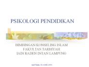 PSIKOLOGI PENDIDIKAN