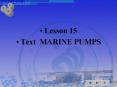 Text MARINE PUMPS PowerPoint PPT Presentation