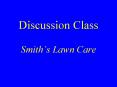 Discussion Class  Smith PowerPoint PPT Presentation